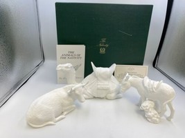 Lenox China NATIVITY WHITE Set of 3 Animals Original Box (Ox, Camel, Don... - £117.46 GBP