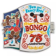 NEW Disney Bongo Hinged 1.5&#39;&#39; Pin – Fun and Fancy Free 75th Anniversary - £18.94 GBP