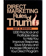 Direct Marketing Rules of Thumb Book by Nat G. Bodian. Hard Cover. - $13.45