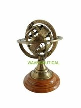 Brass Armillary Sphere with Arrow Nautical Maritime Astrolabe Globe Déco... - £50.27 GBP