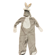 Looney Tunes Bugs Bunny Rabbit Costume Toddler 3T-4T 2 Pc Plush Halloween - £9.50 GBP