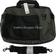 NWT RO BAGS laptop computer travel case organizer designer leather nylon NY - £94.84 GBP