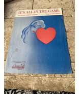 Its All In The Game 1951 Vtg Sheet Music Dawes Sigman Uke Guitar Piano - €10,56 EUR