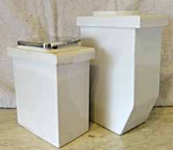 Vintage Set of Two Fet Co Soda Fountain Dispenser and Biscuit Jar  - £62.37 GBP