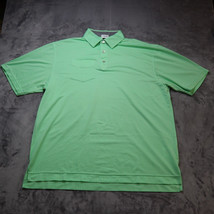 FJ Foot Joy Polo Shirt Mens XL Green Casual Golf Golfing Athletic Performance - $19.68