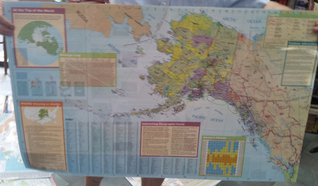 Alaska State Highway Laminated Wall Map - Maps & Atlases