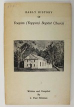 Vintage Advertising Paper Book Early History Yoepim YOPPIM Baptist Churc... - $9.84
