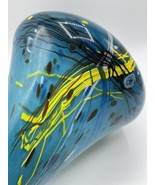 Kosta Boda Scribble Pattern Art Glass Vase Splatter Paint Large Modern B... - £110.08 GBP