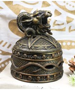 Baphomet Backflow Incense Cone Burner Trinket Jewelry Box - $36.66 CAD