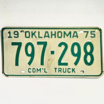1975 United States Oklahoma Commercial Truck License Plate 797-298 - $17.55 CAD