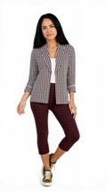Alfani Striped Shawl-Collar Jacket, Size XS - $19.80