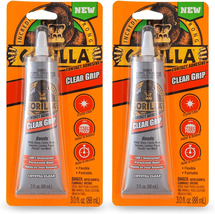 Gorilla Clear Grip Waterproof Contact Adhesive, , 3 Ounce, Clear, (Pack ... - £17.84 GBP