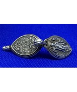 19thc Silver Reliquary Guardian Angel Jewelry With Relics of Saints Chri... - $25,597.49 MXN