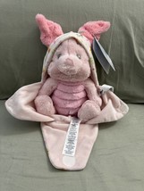 Disney Parks Baby Piglet in a Hoodie Pouch Blanket Plush Doll New image 15