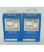 Auvio Sync &amp; Charge Cable for iPod, iPhone iPad Set of 2 - £11.66 GBP