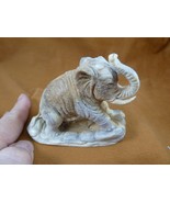 ele-w48) Elephant of shed ANTLER figurine Bali detailed love wild elepha... - £227.84 GBP