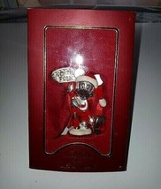 NEW Disney Mickey Mouse North Pole Alaska Lenox Ornament Mickeys Santa Visit - £15.99 GBP
