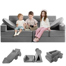 VEVOR Play Couch, Modular Kids Nugget Couch 15pcs, Toddler Foam Sofa Cou... - £132.24 GBP