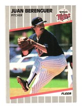 1989 Fleer #104 Juan Berenguer Minnesota Twins - £3.91 GBP