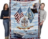 Us Navy Blanket, Gift Military Tapestry Throw, Woven From Cotton,, Pcw (... - $77.94