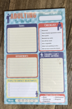 Peter Pauper Press Daily Adulting To-Do Task List Notepad 60 Sheets 6&quot;x9&quot; - £13.36 GBP