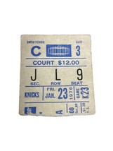 1/23/1976 Philadelphia 76ers NY Knicks NBA Basketball Ticket Stub Monroe Frazier - £11.79 GBP