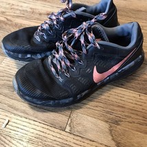 Womens Nike Dual Fusion Trail 2 Black Camo Pink And Grey Sneakers Shoes Size 8 - £12.16 GBP