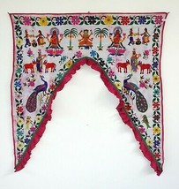 Vintage Welcome Gate Toran Door Valance Window Décor Tapestry Wall Hanging DV03 - £35.91 GBP