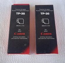 Vintage 2 Thermal Roll Paper TP-38 38mm×7m For Canon Printing Calculators - $59.39