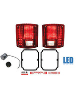 73-91 Chevy GMC Truck LED Sequential Tail Light Lens &amp; Gaskets Pair w/ F... - $198.63