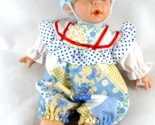 Vintage Uneeda small  Doll 10&#39;&#39; Blon with Blue eyes Vinyl and cloth CUTE! - £10.34 GBP