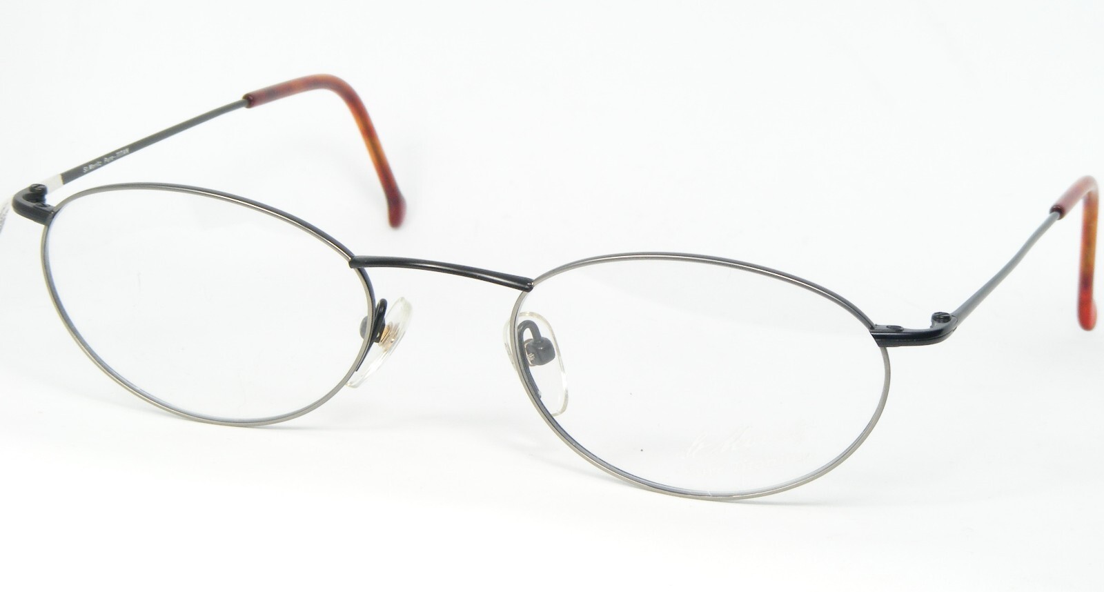 St.Moritz by AMA 4421 001 SILVER / BLACK EYEGLASSES PURE TITAN FRAME 53-... - $53.54
