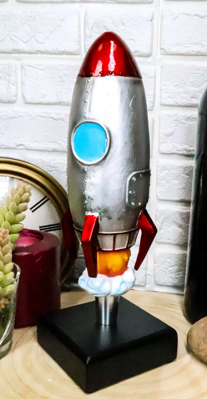 Ebros Space Astronomy Rocket Ship Apollo Novelty Beer Tap Handle Figurine