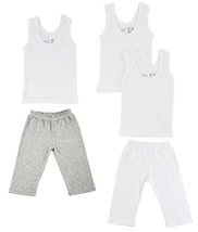 Unisex 100% Cotton Infant Tank Tops and Track Sweatpants Large - £29.76 GBP