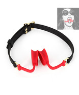 PU Leather Bondage with Silicone Mouth Gag 2 Color - $20.00