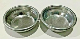 USED Double Portafilter Insert Basket For 14g Espresso PODS set of  2 1001 - £11.79 GBP