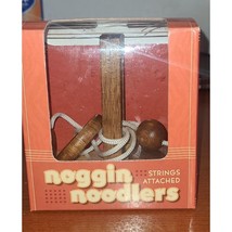 Noggin Noodlers Strings Attached Brain Teaser Game Puzzle Wooden with Di... - $16.99