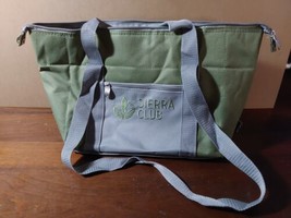 Sierra Club 18&quot;x10&quot; Green Gray Insulated Cooler Travel Bag Lunch Picnic Straps - £18.50 GBP