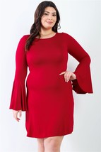 Plus Bell Long Sleeve Mini Dress 1XL - $24.20+