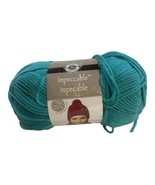 1 Skein Loops and Threads Impeccable Yarn Aqua Teal Blue Hat Sweater Baby  - £9.59 GBP
