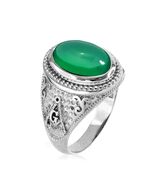 Sterling Silver Masonic Statement Ring with Oval Red Onyx Cabochon Gemstone - $149.99