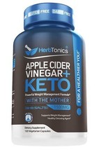 Herbtonics Apple Cider Vinegar Capsules Plus Keto BHB | Fat Burner &amp; Weight L... - £41.71 GBP