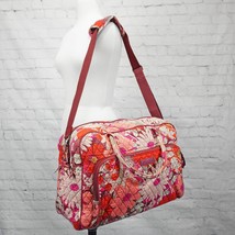 ❤️ VERA BRADLEY Bohemian Blooms Weekender Duffel Red Pink Daisy Floral - £46.34 GBP