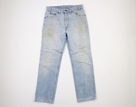 Vintage 80s Levis 585  Orange Tab Mens 32x30 Thrashed Boot Cut Denim Jeans USA - £68.96 GBP