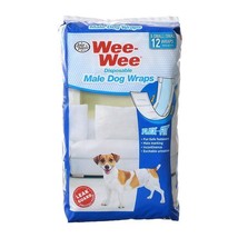 Four Paws Wee Wee Disposable Male Dog Wraps - $1,208.19 MXN