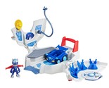 PJ Masks Power Heroes PJ Power Q Playset, Headquarters Set with Car and ... - £14.93 GBP