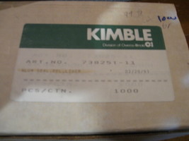 NEW LOT of 1000 Kimble PPL Aluminum Seals Test Tube Lab 11 MM  # 738251-11 - $75.99