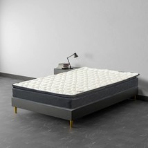 Medium Firm Pillow Top 9-Inch Single Sided Hybrid Mattress, Black, By Mayton, - £188.64 GBP