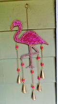 NEW Flamingo Wind Chime Florida Souvenir Tropical Decor Flamingo Wall Ha... - $37.04