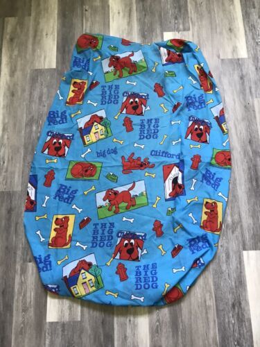 Vintage Clifford Big Red Dog Sheets Twin Flat Fitted Dan River 2001 Scholastic - $59.35